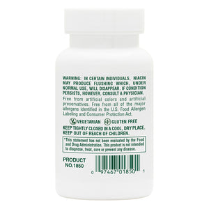 Second side product image of Niacin 100 mg Tablets containing 90 Count