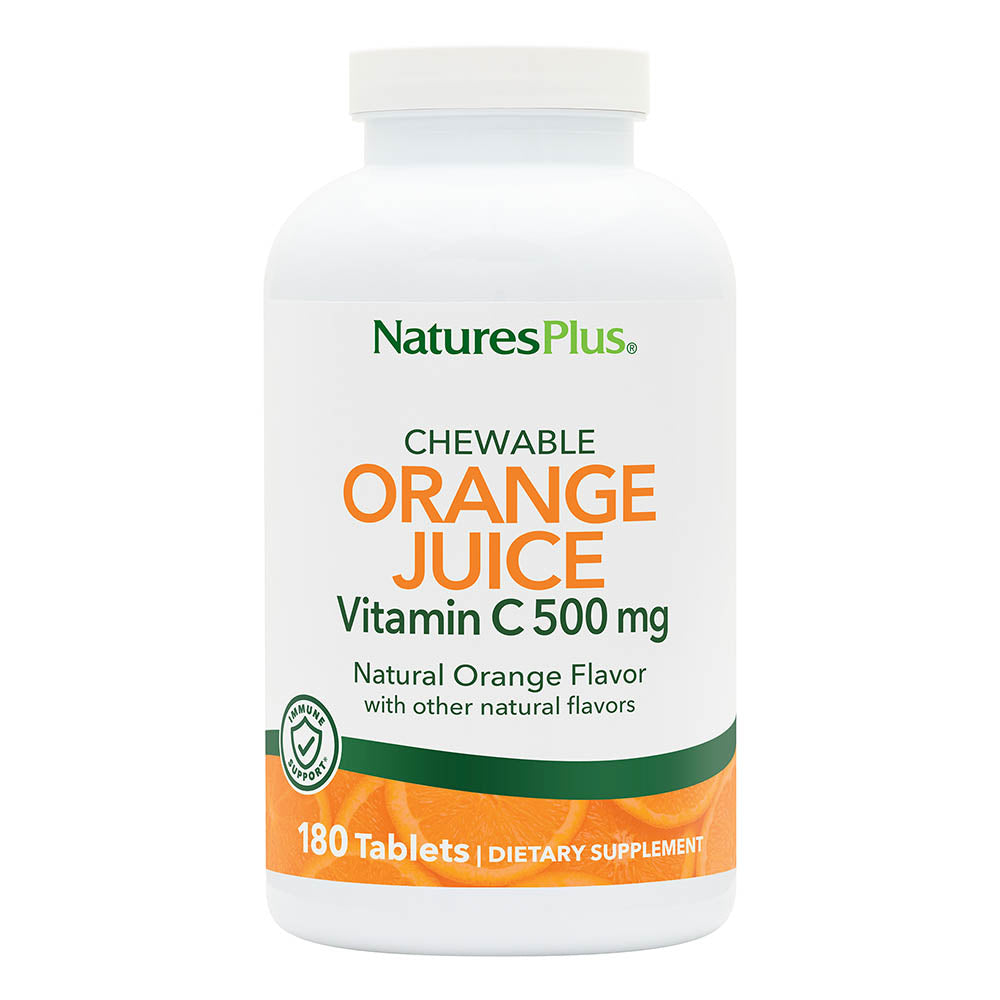 product image of Orange Juice Vitamin C 500 mg Chewables containing 180 Count