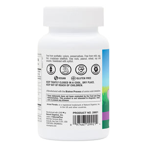 Second side product image of Animal Parade® Sugar-Free Calcium Children’s Chewables containing 90 Count