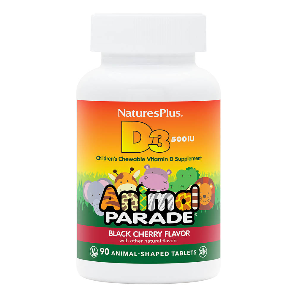 product image of Animal Parade® D3 500 IU Children’s Chewables containing 90 Count
