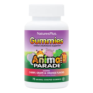 Frontal product image of Animal Parade® Multivitamin Children’s Gummies containing 75 Count