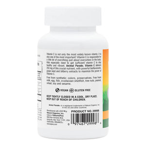 Second side product image of Animal Parade® Vitamin C Children’s Chewables containing 90 Count