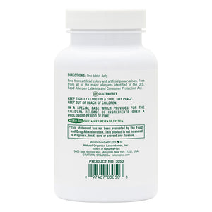 Second side product image of Just Vitamins® Multivitamin Sustained Release Tablets containing 60 Count