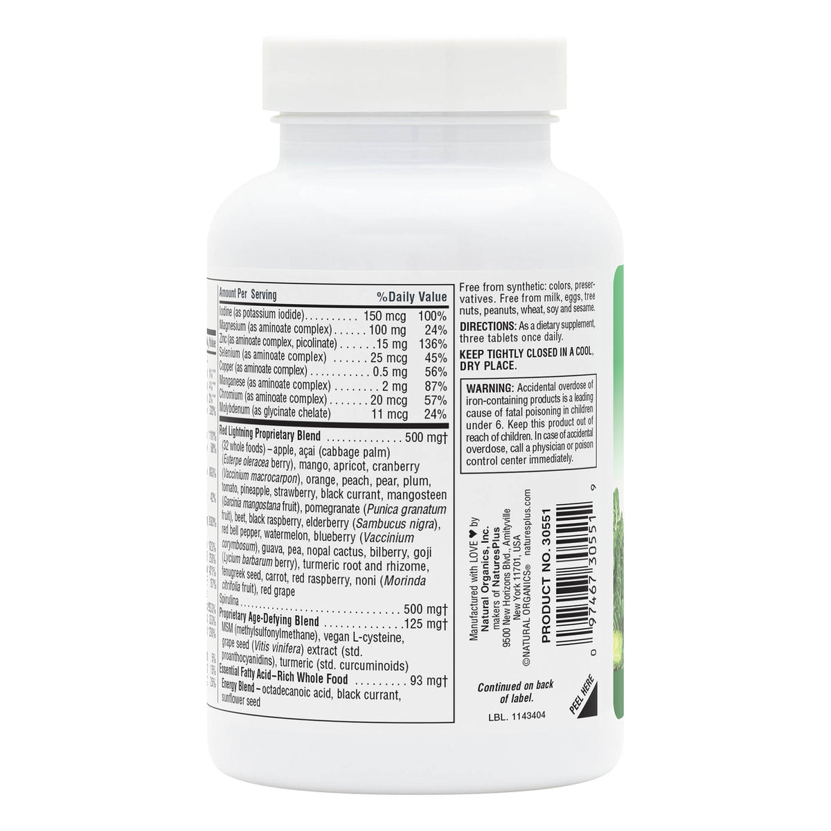 product image of Source of Life® GREEN AND RED Multivitamin Bi-Layered Tablets containing 90 Count