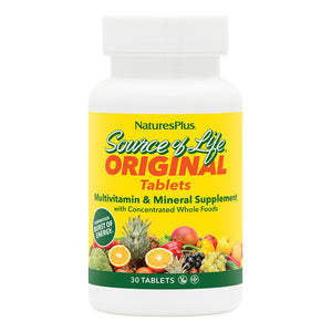 Frontal product image of Source of Life® Multivitamin Tablets containing 30 Count