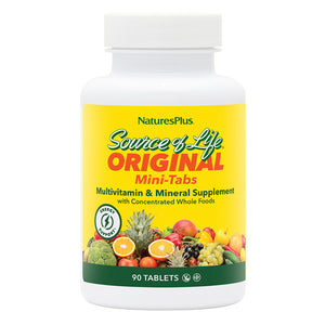 Frontal product image of Source of Life® Multivitamin Mini-Tabs containing 90 Count