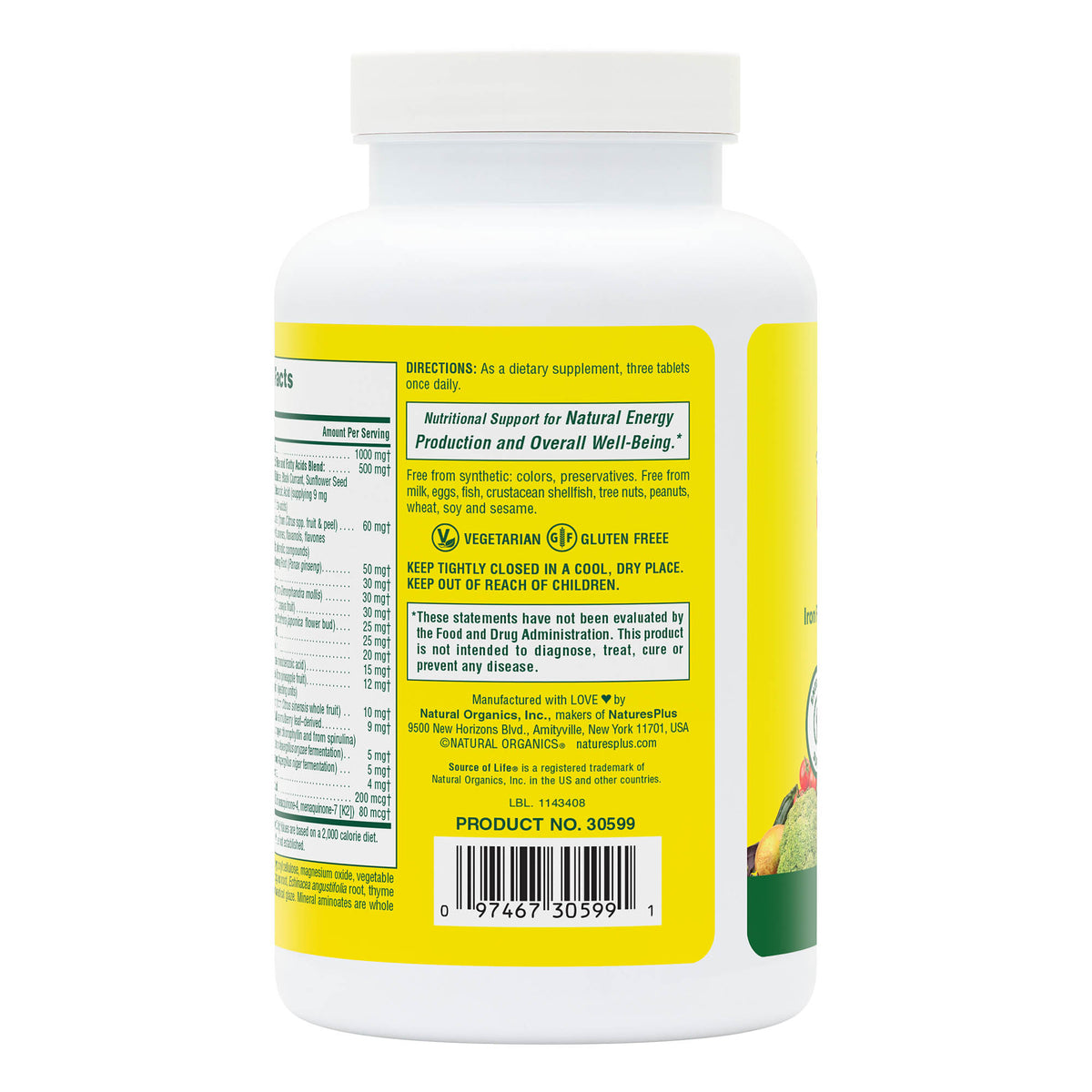 product image of Source of Life® No-Iron Multivitamin Tablets containing 180 Count