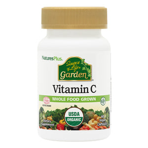 Frontal product image of Source of Life® Garden Vitamin C 500 mg Capsules containing 60 Count