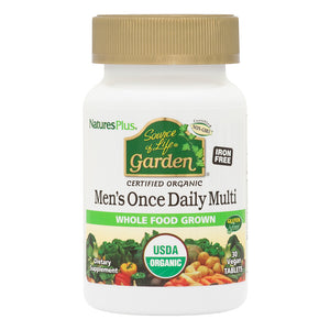 Frontal product image of Source of Life® Garden Men’s Once Daily Multivitamin Tablets containing 30 Count