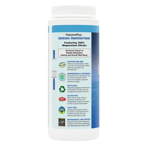 Second side product image of KalmAssure® Magnesium Powder - Unflavored containing 0.80 LB