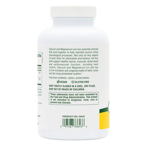 Second side product image of Calcium/Magnesium 500/250 mg Capsules containing 180 Count