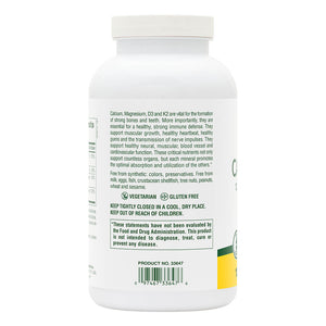 Second side product image of Calcium/Magnesium/Vitamin D3 with Vitamin K2 Tablets containing 180 Count
