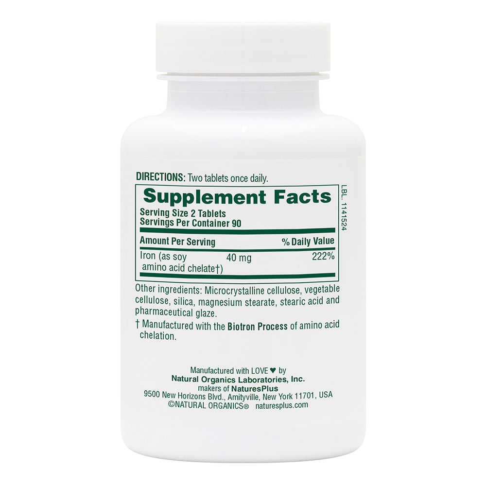 product image of Iron 40 mg Tablets containing 180 Count