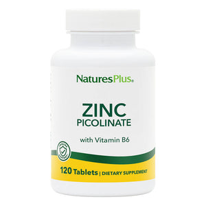 Frontal product image of Zinc Di-Picolinate Complex Tablets containing 120 Count