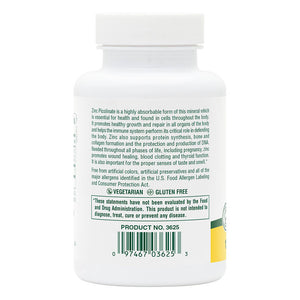 Second side product image of Zinc Di-Picolinate Complex Tablets containing 120 Count