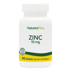 Frontal product image of Zinc 10 mg Tablets containing 90 Count