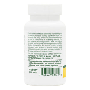 Second side product image of Zinc 30 mg Tablets containing 90 Count