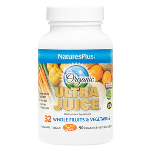 Frontal product image of Ultra Juice® Bi-Layered Tablets containing 90 Count