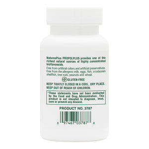 Second side product image of Propolplus Softgels containing 60 Count