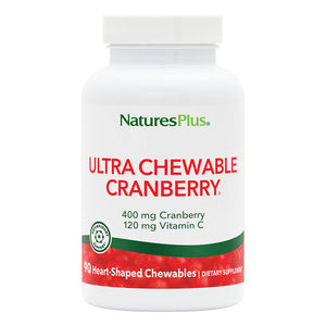 Frontal product image of Ultra Chewable Cranberry® Love Berries® Tablets containing 90 Count