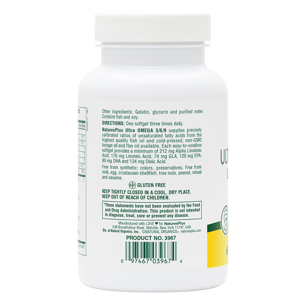 product image of Ultra Omega 3/6/9™ Softgels containing 60 Count
