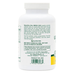 Second side product image of Ultra Omega 3/6/9™ Softgels containing 90 Count