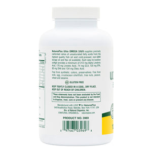 Second side product image of Ultra Omega 3/6/9™ Softgels containing 120 Count