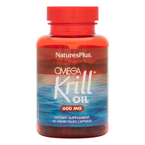 Frontal product image of Omega Krill™ Oil Liquid-Filled Capsules containing 60 Count