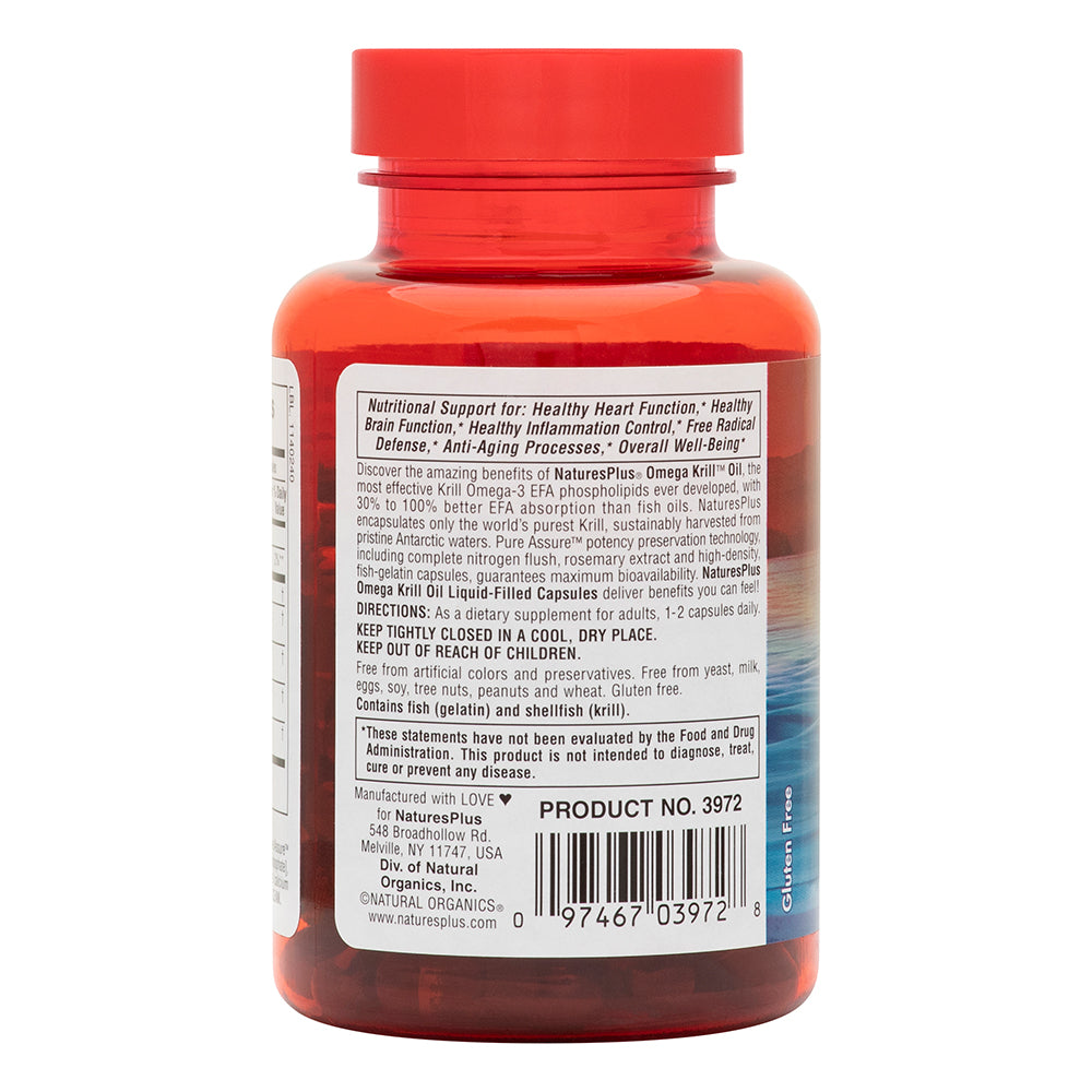 product image of Omega Krill™ Oil Liquid-Filled Capsules containing 60 Count