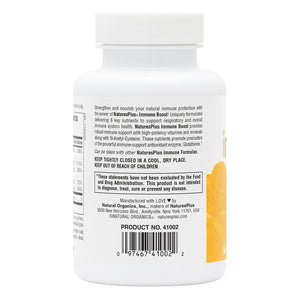 Second side product image of Immune Boost Tablets containing 60 Count