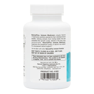 Second side product image of Immune Mushroom Capsules containing 60 Count