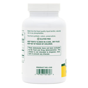 Second side product image of Lecithin 1200 mg Softgels containing 90 Count