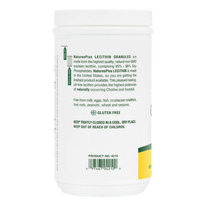 Second side product image of Lecithin Granules containing 12 OZ