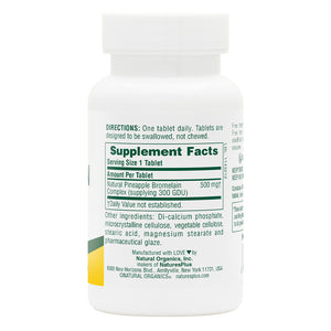 First side product image of Bromelain 500 mg Tablets containing 60 Count
