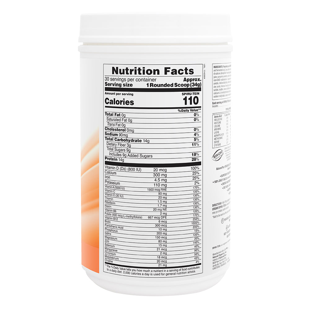product image of SPIRU-TEIN® High-Protein Energy Meal** - Peaches & Cream containing 2.24 LB