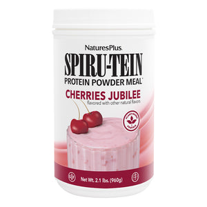 Frontal product image of SPIRU-TEIN® High-Protein Energy Meal** - Cherries Jubilee containing 2.10 LB
