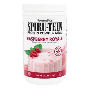 Frontal product image of SPIRU-TEIN® High-Protein Energy Meal** - Raspberry Royale containing 1.12 LB
