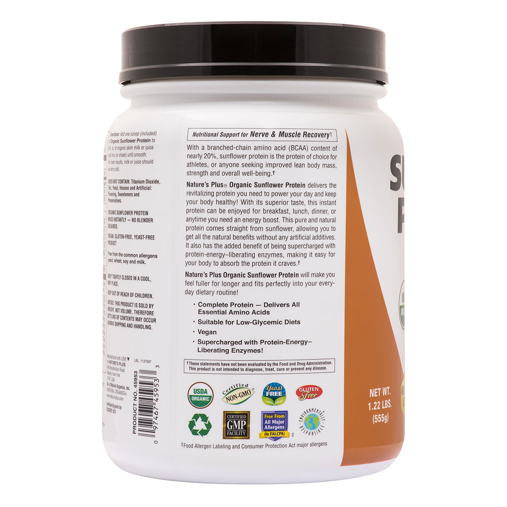 product image of Organic Sunflower Protein containing 1.22 LB