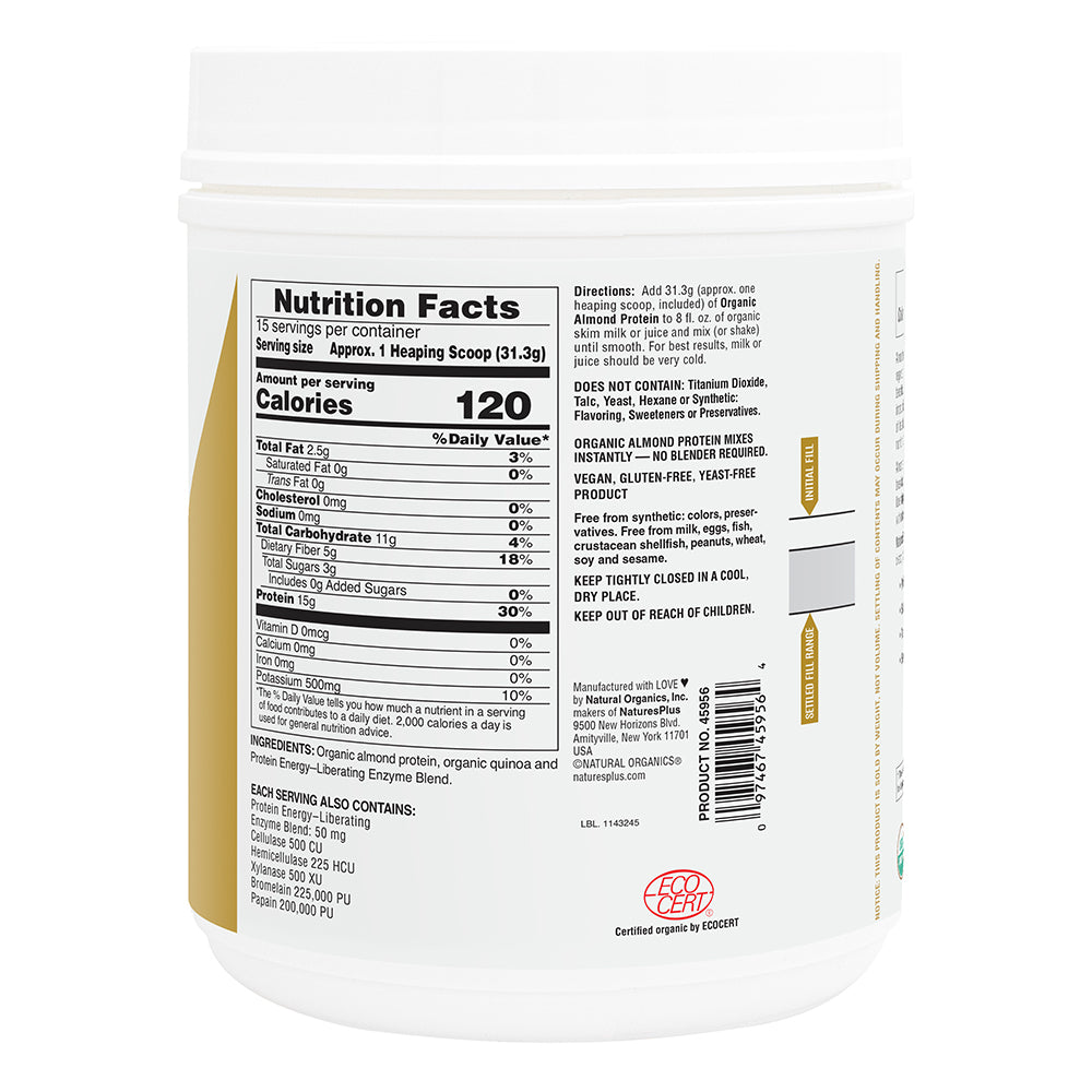 product image of Organic Almond Protein containing 1.04 LB
