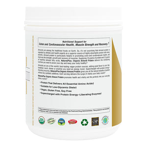 Second side product image of Organic Almond Protein containing 1.04 LB