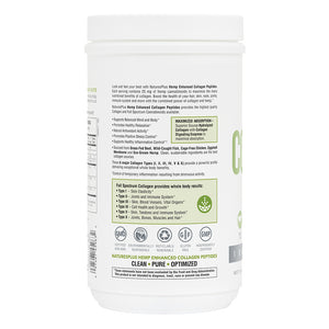 Second side product image of Hemp Enhanced Collagen containing 0.51 LB