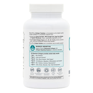 Second side product image of Collagen Peptides Capsules containing 120 Count