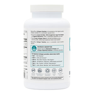 Second side product image of Collagen Peptides Capsules containing 240 Count