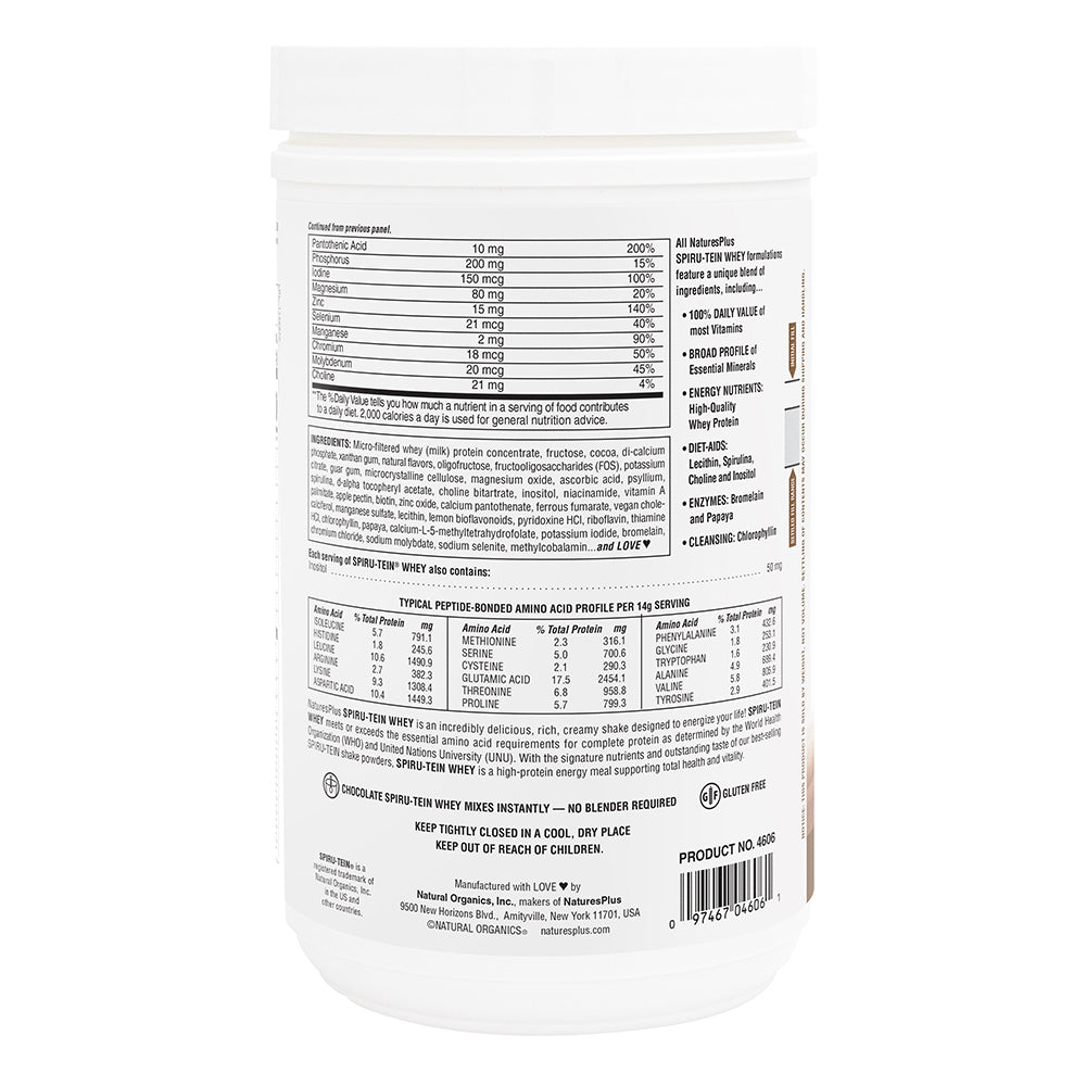 product image of SPIRU-TEIN® WHEY Shake - Chocolate containing 1 LB