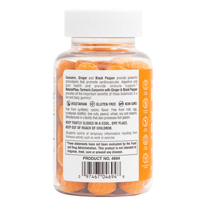 Second side product image of Gummies Turmeric Curcumin containing 60 Count