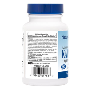 Second side product image of Kalm-Assure® Bi-Layered Tablets containing 60 Count