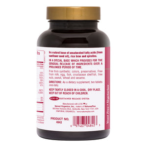 Second side product image of Ultra Hair® Sustained Release Tablets containing 90 Count
