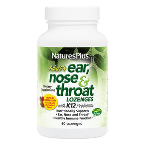 Frontal product image of Adult's Ear, Nose & Throat Lozenges containing 60 Count