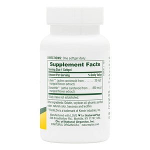 First side product image of Ultra Lutein® Softgels containing 60 Count