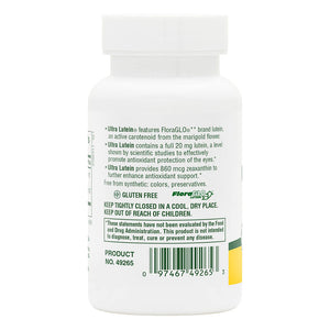 Second side product image of Ultra Lutein® Softgels containing 60 Count